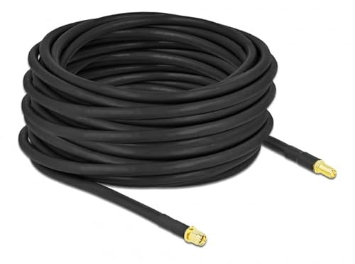 Delock Antennenkabel SMA Stecker zu SMA Buchse LMR/CFD300 15 m Low Loss