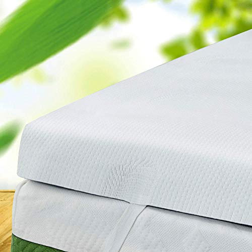 MICAMAMELLAMA Surmatelas en Mousse Haute densité avec Sensation viscoélastique (120x180x6)