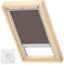 VELUX Original Solar Blackout Roller Blind (DSL), Silver Frame, PK10, Soft Rose