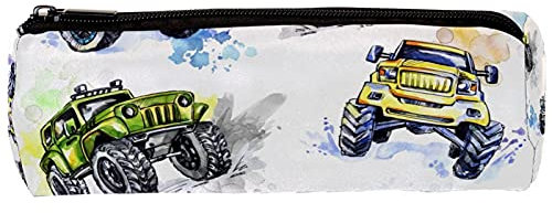 Federmäppchen mit Cartoon-Monster-Truck-Design, Stifteetui, Schreibwarenetui, Schreibtisch-Organizer, Make-up-Kosmetiktasche für Schule, Büro