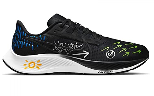 NIKE Air Zoom Pegasus 38 Men's Trainers DM3274 (Black/Action Green 001) UK 11.5 (EU 47)