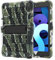 XZC Étui pour iPad 6e/5e génération (9,7 modèle 2018/2017), Air 2, Pro 9,7 – Coque antichoc avec porte-crayon et sangle (camouflage)