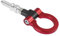 X AUTOHAUX Aluminio Aleación Auto Frente Parachoques Remolque Anillo Remolque Gancho Tornillo Rojo