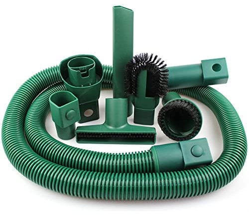 MohMus Staubsaugerzubehörset Schlauchset | 7-teilig | Saugschlauch mit Düsenset Bürstenset passend für Vorwerk Kobold VK 118, 119, 120, 121, 122, 130, 131, 135, 136, 140, 150, 200 Staubsauger