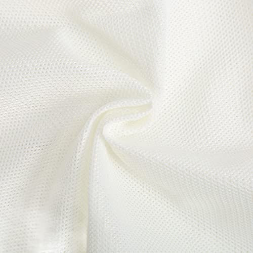 Annadue Speaker Grill Cloth,140 x 91cm Speaker Fabric Breathable Speaker Mesh Cloth,Waterproof Dustproof Protective Cover for Home Speakers,Stage Speakers(white)