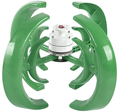 Generatore eolico da 1200 W Generatore di energia eolica a forma di lanterna verde Turbina eolica a 4 pale con controller Diametro ruota eolica 0,9 metri 12V