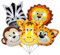 5 Stück Folienballons mit Tieren, Geburtstagsparty-Zubehör für Kinder, Mottoparty-Dekorationen