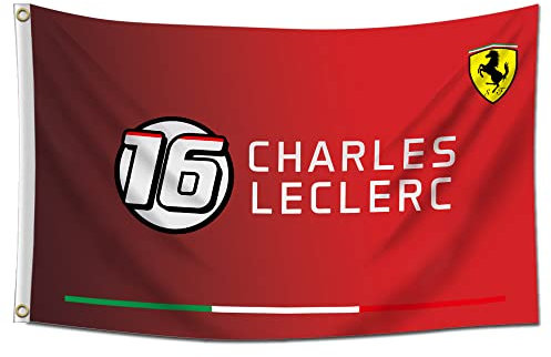 Charles Leclerc 40,6 cm große Flagge, 90 x 150 cm, Formul Banner für Innen- und Außendekoration