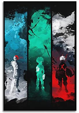 My Hero Academia Anime Role Art Leinwand Kunst Poster Und Wandkunst Bilddruck Moderne Familienzimmer Dekor 12x18inch(30x45cm)