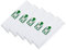 Russell Hobbs RHCB2001 x 5 for RHTV2001, Cloth Cleaner Bags, White