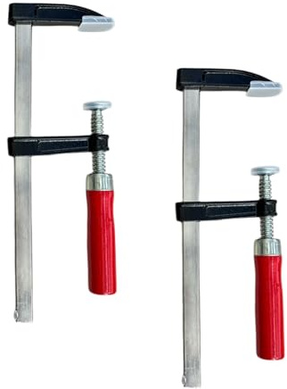 Morsetto a F Strettoio a Vite Stringente per Legno e Modellisti Conf. 2 Pezzi (500x120 mm)