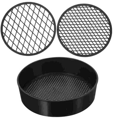 perfk Garden Riddle Sieve Sifting Pans Interchangable Mesh Accessories Attachments Gardening Sifter