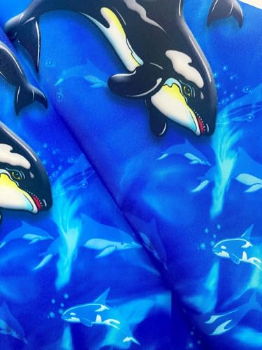 Vienberg Premium Oxford Gewebe Stoff Wasserdicht | Reißfest Wasserfest Polyester | Meterware | Outdoor Indoor | Segeltuch, Abdeckplane, Markisenstoff (Blau-Orca)