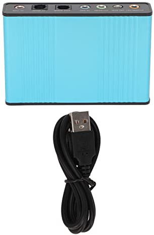 5.1 USB-Soundkarte, 6 Kanäle, 48 kHz, Abtastrate, Analog, Extern, mit SPDIF, Elektronik, Computerzubehör, Computerkomponenten, Karten, Digitaler Play-Recording-Adapter für PC