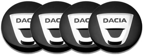4pcs Auto Radabdeckungen für Dacia Sandero 56mm,Alufelgen Felgenkappen Nabendeckel Aufkleber Auto Modifikations Zubehör