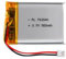 Batterie Lipo 3,7 V, 900 mAh 763040 ions lithium polymère avec connexion 2P-PH avec pas de 2,0 mm