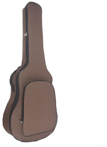Robuste wasserdichte Gitarrentasche, schützt 40/41 Akustikgitarren (braun)