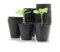 Lot de 100 pots en plastique pour fleurs, nourriture, légumes, culture, outils de jardinage, accessoires (7,2 x 7,2 cm)