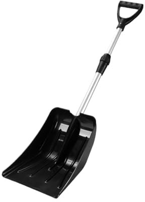 Pelle à Neige Pliable pour avec poignée en D | Pelle de Luge Multifonction pour Voiture, entrée, Patio, Camping, Jardin