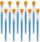10 Pcs Acrylic Paint Brushes 1 Inch Flat Paint Brushes for Acrylic Painting Flat Watercolor Brushes with Wooden Handle for Watercolor Oil Crafts Face Body Art Professional Artist Brushes