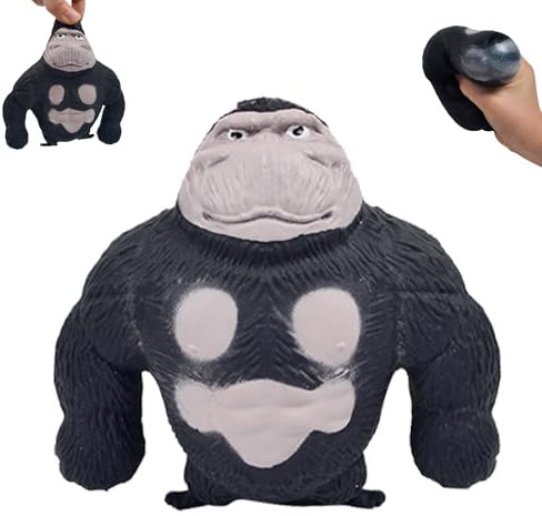 Figuren Stretch-Spielzeug für Kinder und Erwachsene,Latex Monkey Gorilla Toys,Gorilla-Figur zum Stressabbau,Gorilla Stressabbau Spielzeug,Anti-Angst-Reizbarkeits-Gorilla-Spielzeug