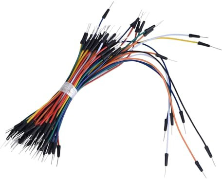 Ouitble Jumper Wire Kabel Steckbrücken 65 Stk Breadboard Überbrückungskabel Jumperkabel Male Male Steckbrücken für PCB-Projekten PC-Motherboards
