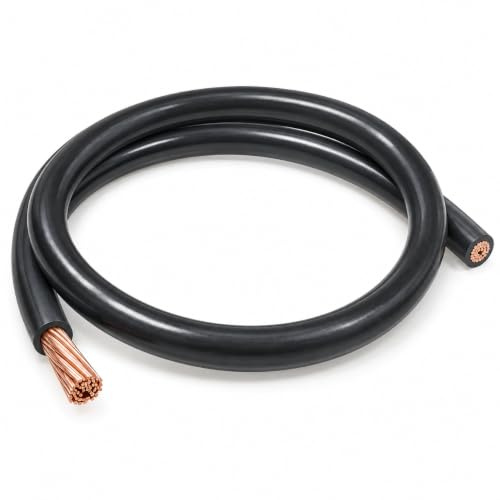 DBG Hi-Flex PVC Battery Cable | 35mm² Pure Copper Core | 2 AWG | Flexible Power Wire | Rated 240A | High-Strand Count for Maximum Flexibility | Red & Black Options (Black, 30 Metre - ROLL)