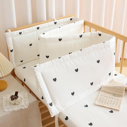 PTKG StoßFester Schutzgitter,Randschutz Babybett,Rausfallschutz für Kinderbett,Bettrolle für Kleinkinder Bett,Superdicker Antikollisions,Teppich fürs Bett Kopfschutz,F5,100cm