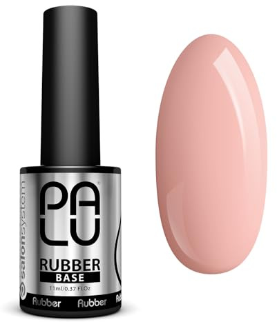 PALU - Rubber Base - Base Coat - für UV LED Nagellack - Säurehaltige, Mittelviskose Aufbau- und Ausgleichs-Basis - Hohe Haftung, Mittelhart nach der Aushärtung - 11 g, Farbe 10