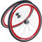 Galano Fixie Laufradsatz 700c Singlespeed Fixed Gear Laufräder Flip Flop Blade (rot/rot)
