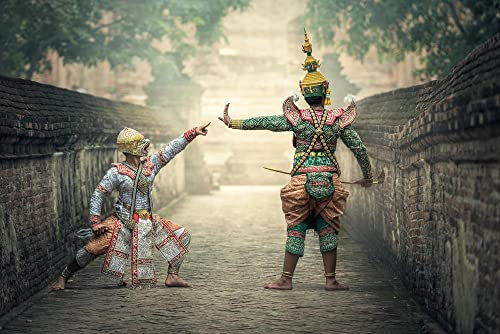 hansepuzzle 29427 - Samurai Puzzle 2000 Teile - Religion Motiv mit hochwertiger Aufbewahrung: Kartonbox und wiederverschließbarem Beutel - Format 90 × 60 cm