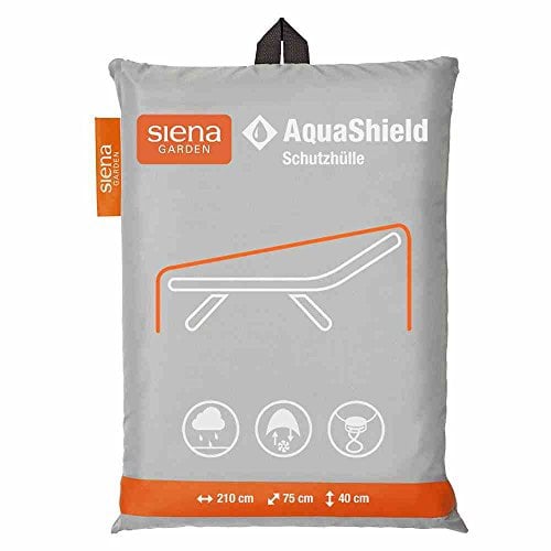 Siena Garden AquaShield Liegenschutzhülle, silber-grau, mit Active Air System, 210x75x40cm