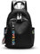 NICOLE & DORIS Rucksack Frauen Modern Rucksack Casual Damen Leichte Rucksacktasche Daypack College Rucksack Mädchen Schultasche Cityrucksack mit Bär-Anhänger Schwarz M