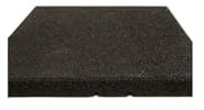 JARDIN202 - Loseta de caucho 500 x 500 x 40mm | Negro