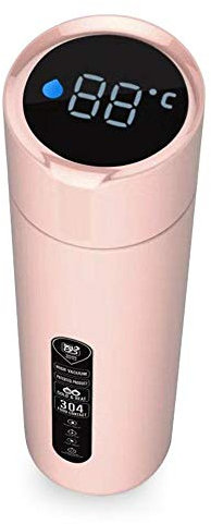 Lesgos Smart Water Bottle, 14 oz Stainless Steel Vacuum Insulated Water Bottle with Instant Temperature Display for Home Office Sport Camping