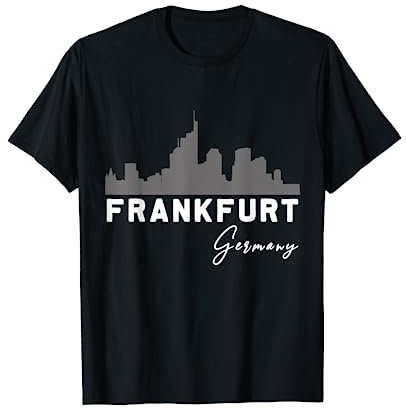 Frankfurt Skyline Souvenir Hessen Städtetrip Deutschland T-Shirt