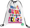 Grafoplás 37610526 Colección Sé Tú Mochila Saco con Cuerdas y Bolsillo Exterior, Modelo Sé Feliz, 36 x 47 cm