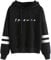 PANOZON Damen einfarbig Hoodie von TV Series Friends Kapuzenpullover mit Freunde Logo Outwear(Schwarz,M)