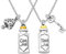 FAADBUK Alice Fairy Tales Inspired Jewelry - Alice Fans BFF Friendship Gift - Eat Me Drink Me Set Necklace (5 Stars)
