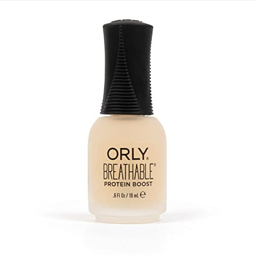 ORLY Breathable Protein Boost | Strengthening Treatment for Peeling & Splitting Nails | Visible Results in 7 Days | Reduces Breakage & Improves Flexibility | Vegan Formula (18ml)