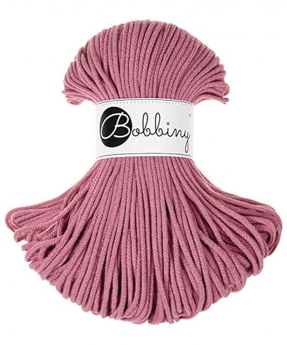Bobbiny Makramee-Schnur, geflochten, Junior, 3 mm (Blossom), 100 m