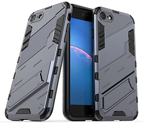 LOLFZ Armor Case with Stand - Military Grade Protection for iPhone 7/8/SE 2020/SE 2022 - Grey