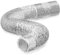 Hon&Guan Tubo flexible de aluminio de 200 mm Longitud 5 m, Manguera Flexible de Aluminio para Secadora, Campana Extractora, Ventilador de Tubos, Aire Acondicionado