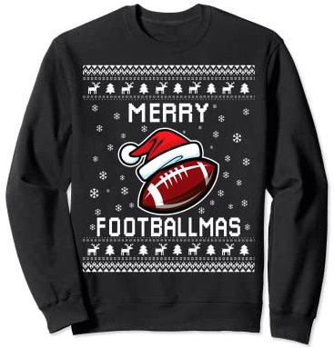 American Football Hässlicher Weihnachtspullover Sweatshirt