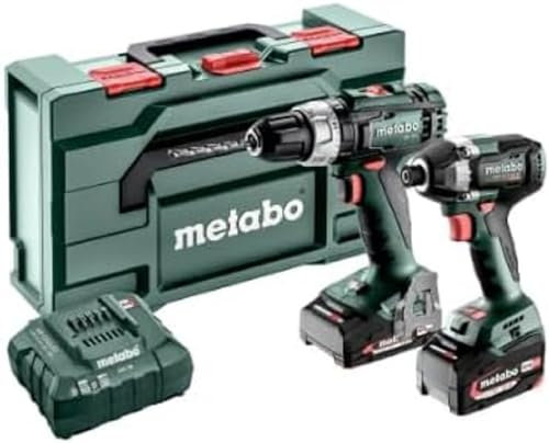 Metabo Combo Set 2.8.6 18V Akku-Maschinen im Set 18V (Maschinenset in metaBOX, Schlagbohrschrauber, Li-Power Akku (18 V/2,0 Ah), Li-Power Akku (18 V/4,0 Ah), Ladegerät) # 685198000