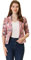 Allegra K Blazer Ouvert Devant Femme imprimé Floral Veste Tailleur cintré à col Revers Rose-Floral M