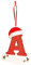 Kleine Anhänger Holz Weihnachten Deko Personalisierte Dekorationen Buchstaben Weihnachten Personalisierte Buchstaben Weihnachtsschmuck 26 für eine Festliche Weihnachtsdekoration (red1, One Size)