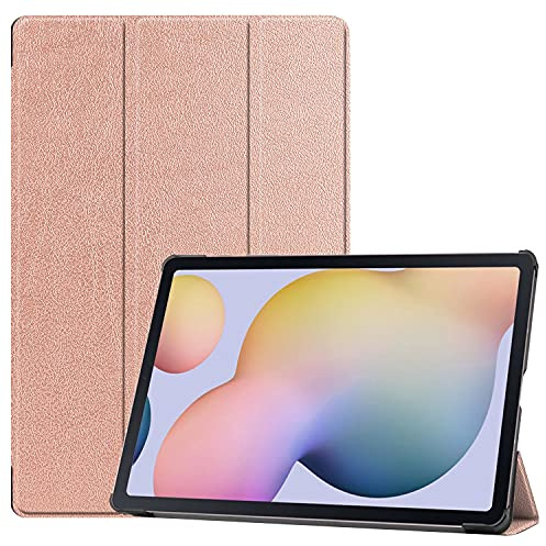 TINGYR Case for Microsoft Surface Go 2 Tablet Case, Leather, Folding stand, All-inclusive protection, Tablet Case for Microsoft Surface Go 2.(Rose Gold)