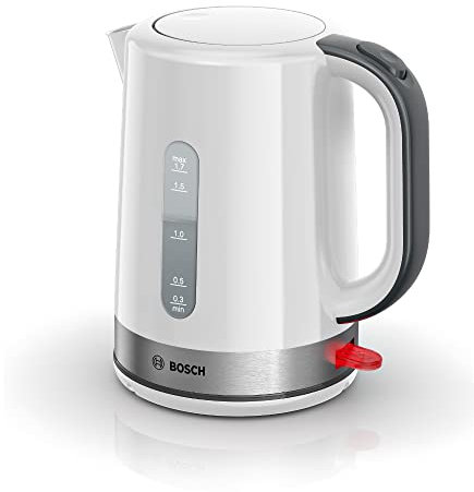 Bosch Hausgeräte ComfortLine Hervidor de Agua, Plástico con Acero Inoxidable, Gris