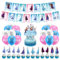 Kindergeburtstag Deko, ZoneYan Partydekorationen, Geburtstag Dekoration Set Latex Luftballons, Geburtstagsbanner, Cupcake Topper (Aisha)